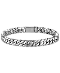 Esquire Men's Jewelry Double Layer Chain Bracelet in Stainless Steel