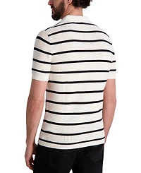 Karl Lagerfeld Paris Men's Short-Sleeve Regular-Fit Polo Sweater