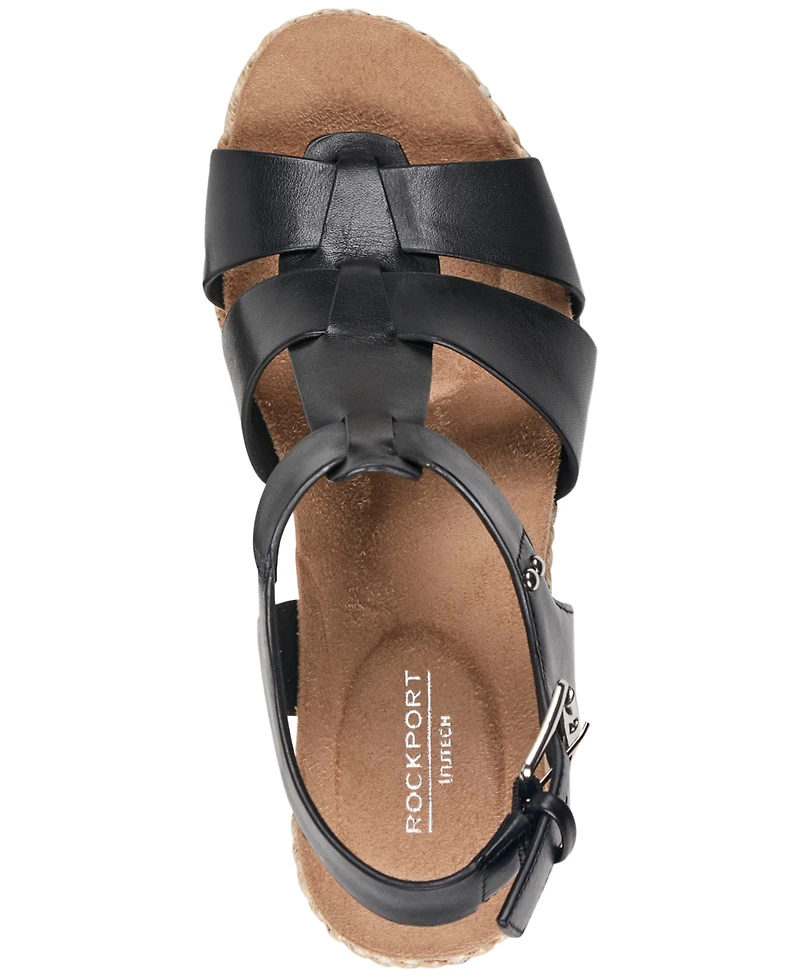Rockport Women's Belle Strappy Wedge Sandals