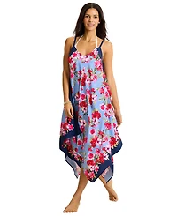 Tommy Bahama Women's Chambray Scarf Swim Dress