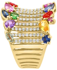 Effy Collection Multi-Gemstone (2.505 ct. t.w.) Ring in 14k Yellow Gold