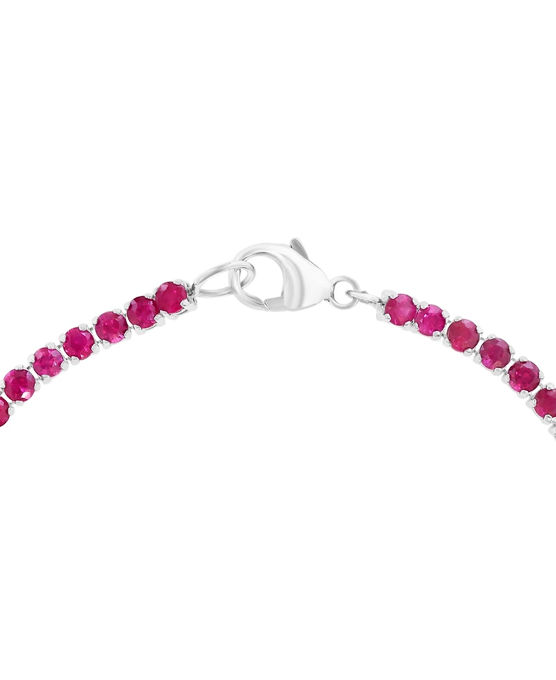 Effy Collection Ruby (4.2 ct. t.w.) Bracelet Sterling Silver (Also Available Sapphire)