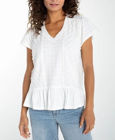 Liverpool Los Angeles Women's V-Neck Top