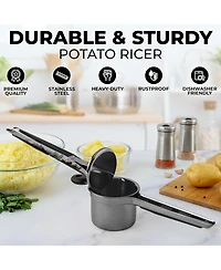 Zulay Kitchen Potato Ricer with 3 Interchangeable Discs
