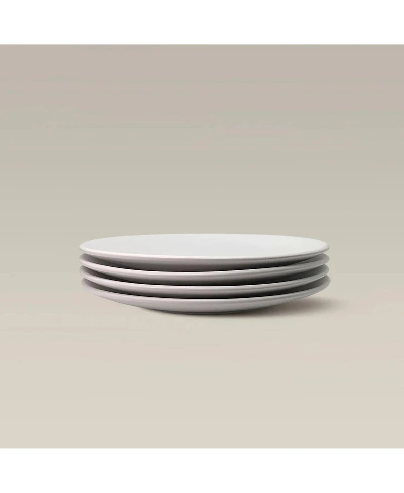 The Contour Salad Plate - Set of 4 Ceramic Stoneware Dinnerware