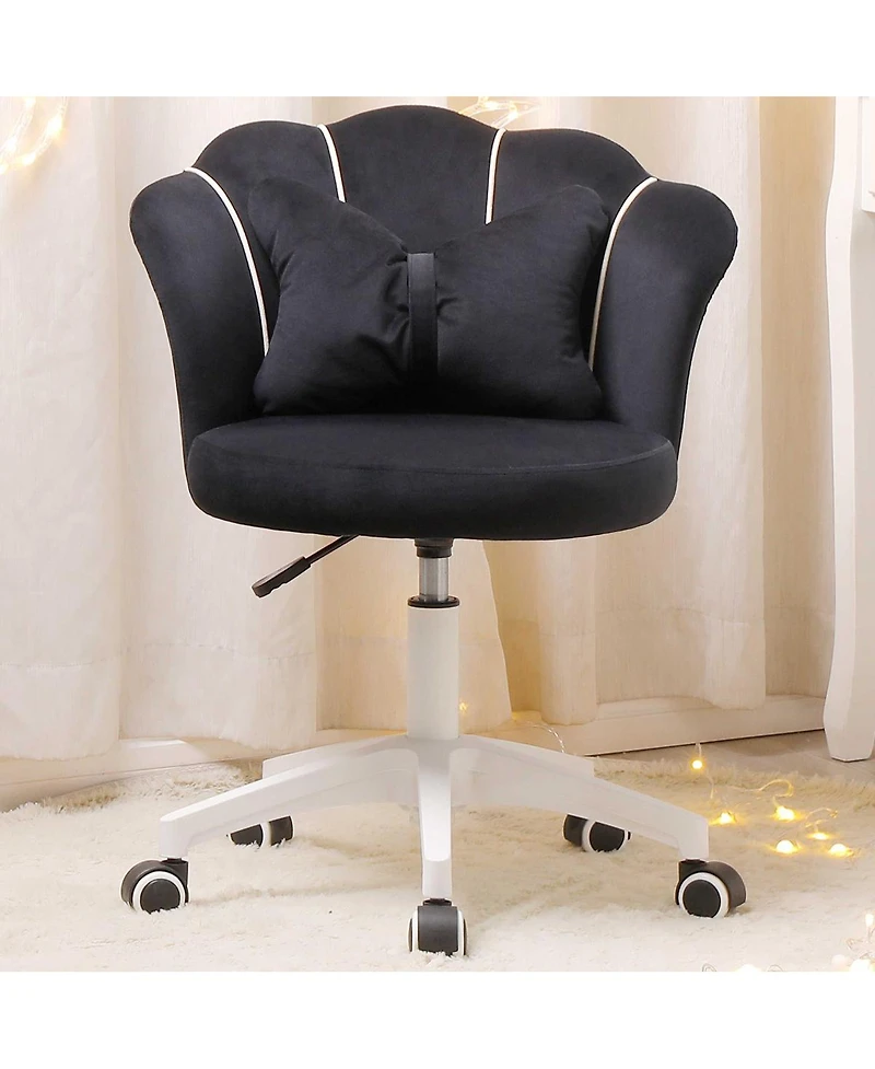 Dyhome Kitchen Chairs Mid-Century Modern Dining Set of 6, Room Chairs, Polyester Upholstered Wishbone Chair