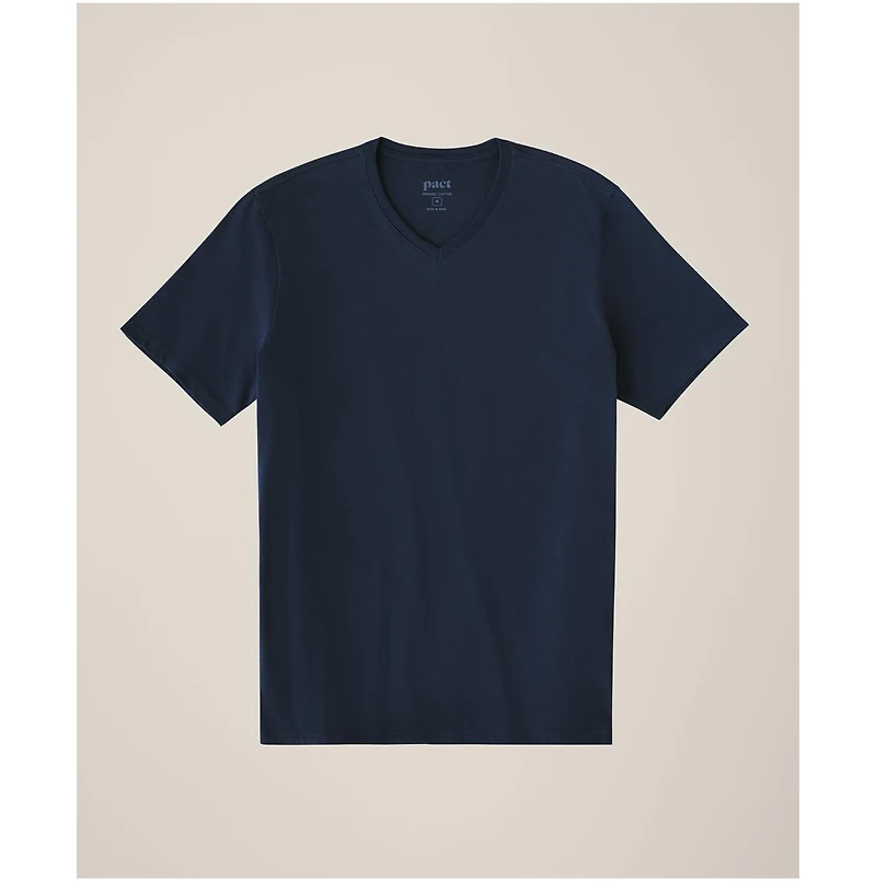 Pact Men's Organic Cotton Essential V-Neck Tee