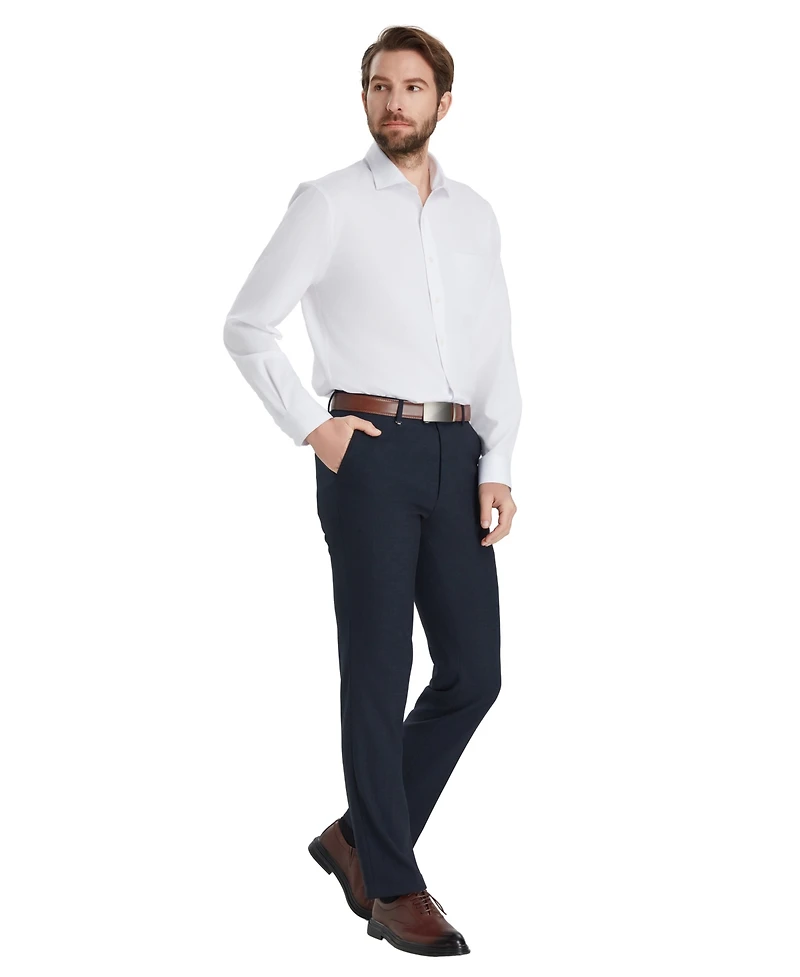 Club Room Men's Regular-Fit Solid Dress Shirt, Macy's Exclusive