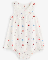 First Impressions Baby Girls' 0M-24M Ice Cream-Print Sunsuit, Macy's Exclusive