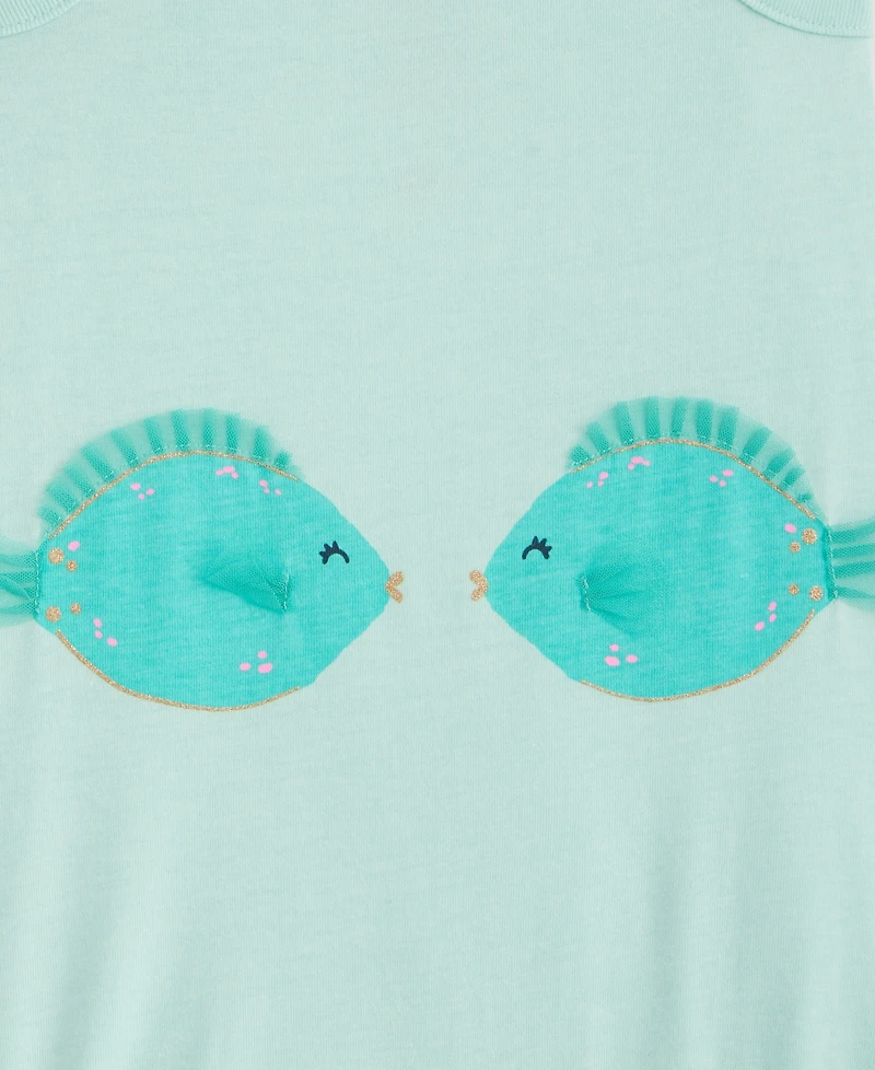 First Impressions Baby Girls' 0M-24M Two Fish Sunsuit, Macy's Exclusive