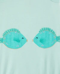 First Impressions Baby Girls' 0M-24M Two Fish Sunsuit, Macy's Exclusive