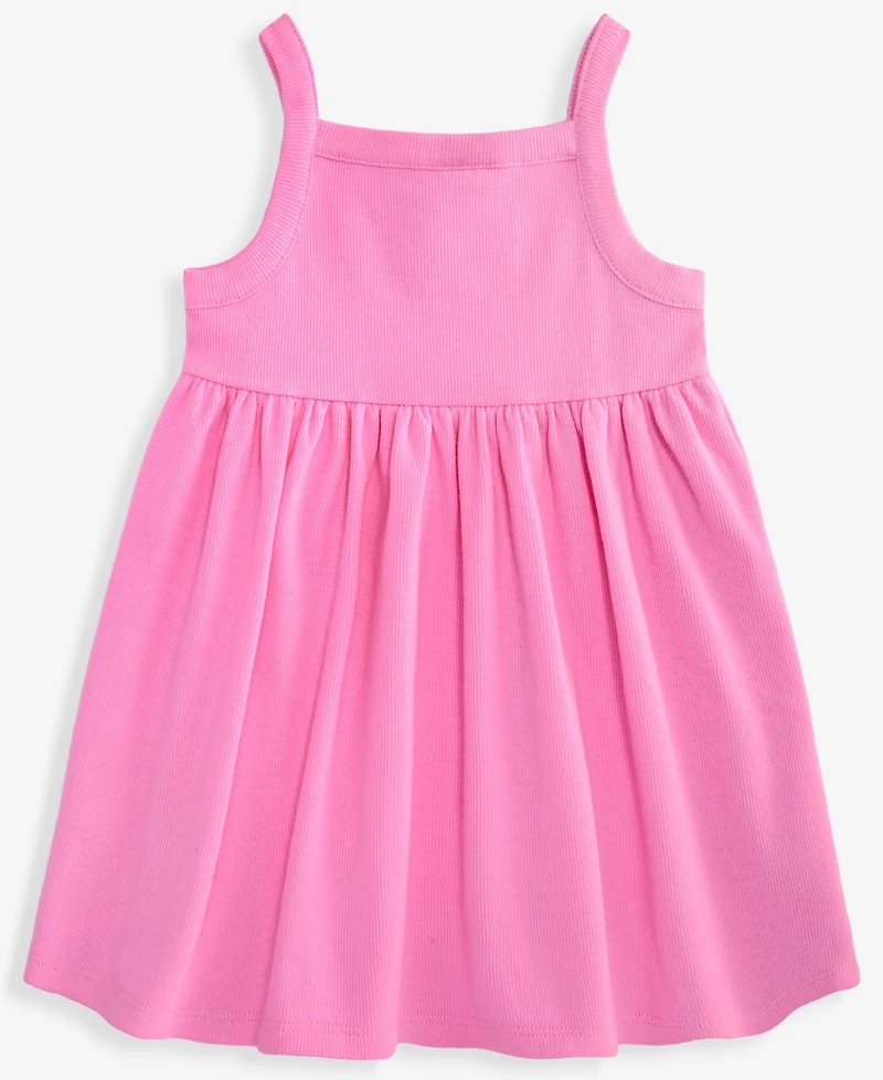 First Impressions Baby Girls' 0M-24M Solid Ribbed Dress, Macy's Exclusive