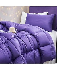Snorze Cloud Comforter Set - Coma Inducer Ultra Cozy Bamboo - Oversized Comforter in Passion Flower,Txl