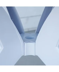 Outsunny Patio Bistro Dining Table with Umbrella Hole,