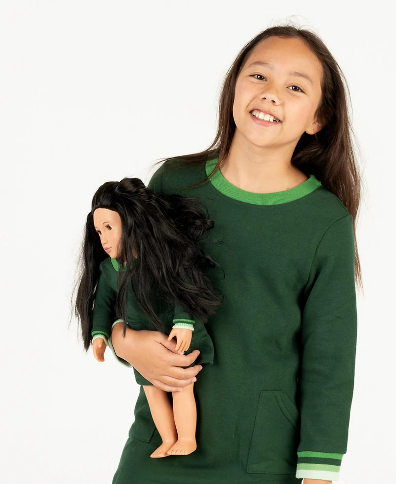 Leveret Toddler Girls Matching Doll Long Sleeve Tunic Sweatshirt Dress