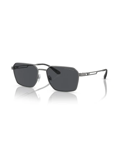 Emporio Armani Men's Rectangle Sunglasses, EA2140