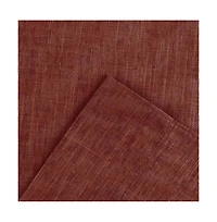 Ellis Curtain Lisa Solid Color Poly Cotton 1.5" Rod Pocket Duck Fabric Stylish Tailored Valance 58" x 15"