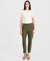 Tahari Asl Women's Shannon Straight-Leg Ankle Pants