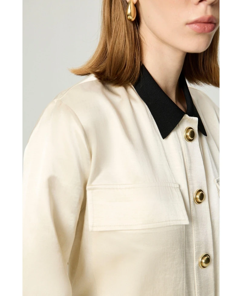Nocturne Women's Gold Button Detailed Jacket