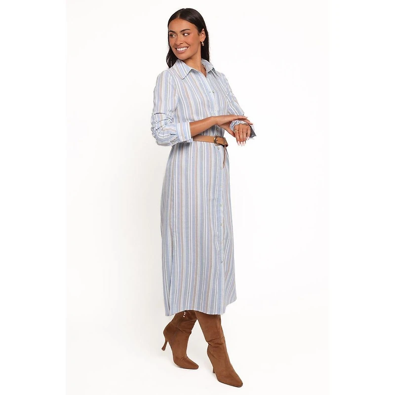 Petal and Pup Women's Caprice Long Sleeve Button Down Maxi Dress