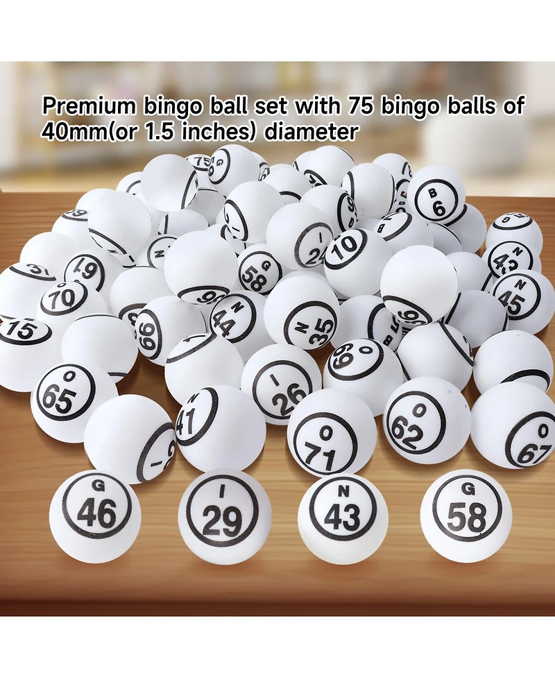 Gse Games & Sports Expert 1.55" Replacement Bingo Balls of Ping Pong Size