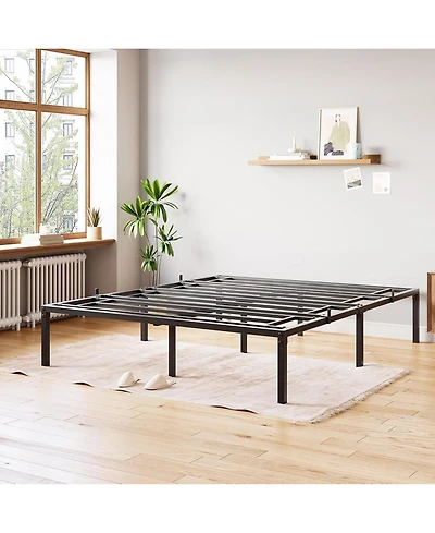 gaomon 16 Inch Steel Platform Bed Frame, Slip-Resistant Support, Quiet and Stable, Large Storage, No Bed Box, Easy Install