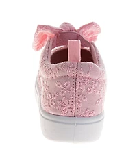 Laura Ashley Little Girls Mj Style Sneakers Classic, Comfortable, and Easy Slip On Shoes (Toddler 5-10)