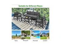 Slickblue Outdoor 4-Piece Patio Furniture Set for Backyard or Poolside