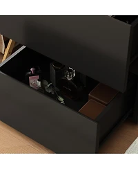 Homsee 2-Drawer Nightstand, Bedside Table,Bedroom Dresser Chest