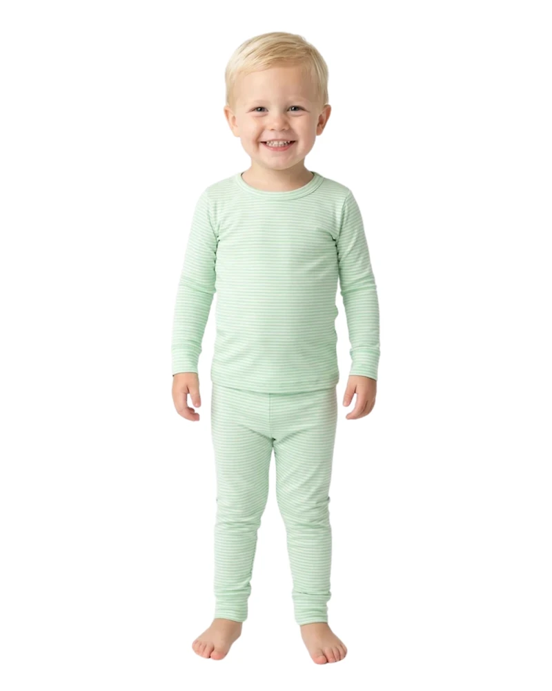 Motette Toddler Boys Pear Stripe Pajama Set