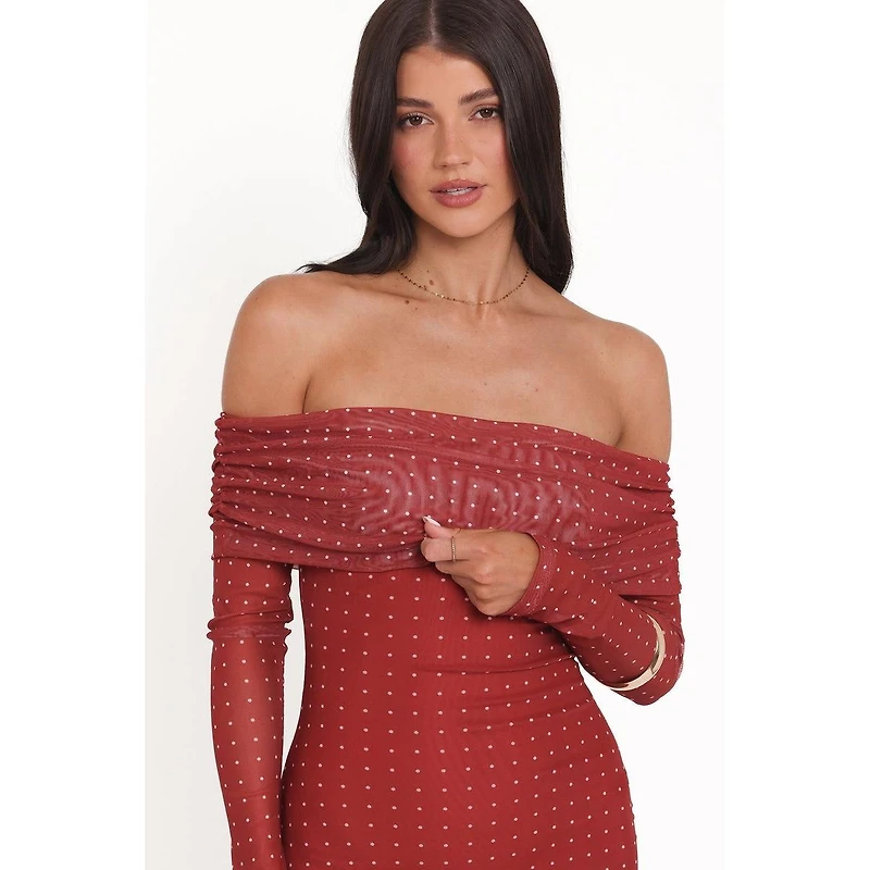 Petal and Pup Women's Zeva Off Shoulder Maxi Dress