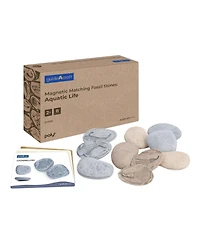 Kaplan Early Learning Magnetic Matching Aquatic Life Fossil Stones - Set of 8