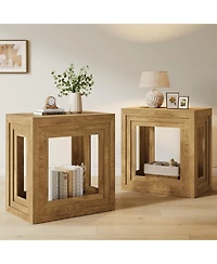 Tribesigns Square Side Table, for Living Room & Bedroom