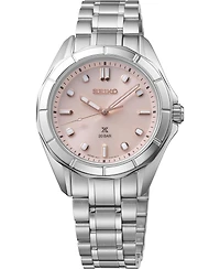 Seiko Women's Silver Stainless Steel Bracelet Watch, 34mm