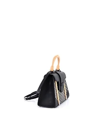 Pre-Owned Goyard Pm Saigon Top Handle Bag Coated Canvas with Leather