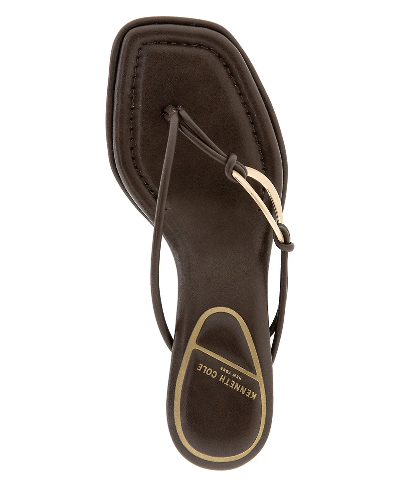 Kenneth Cole New York Women's Madrid Kitten Heel Thong Sandals