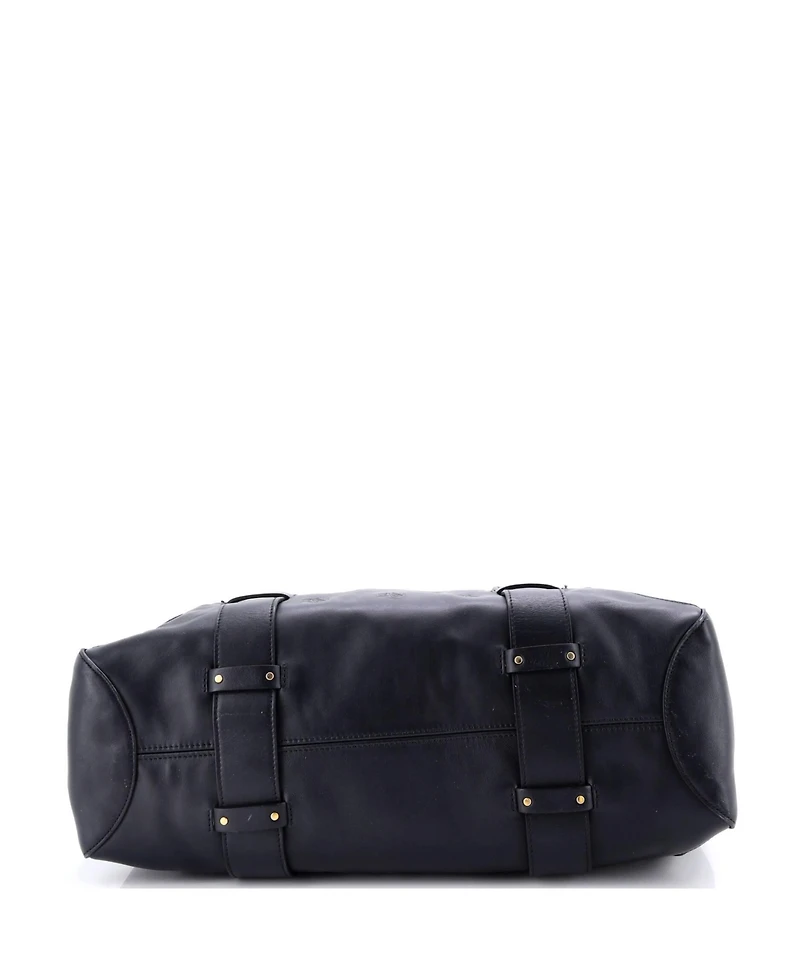 Pre-Owned Chloe Medium Tao Zipped Tote Little Horses Embroidered Leather