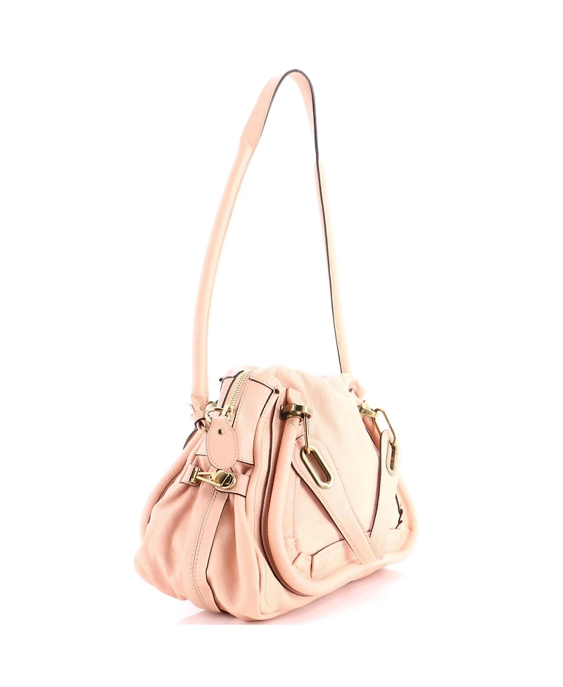 Pre-Owned Chloe Medium Paraty Top Handle Bag Leather