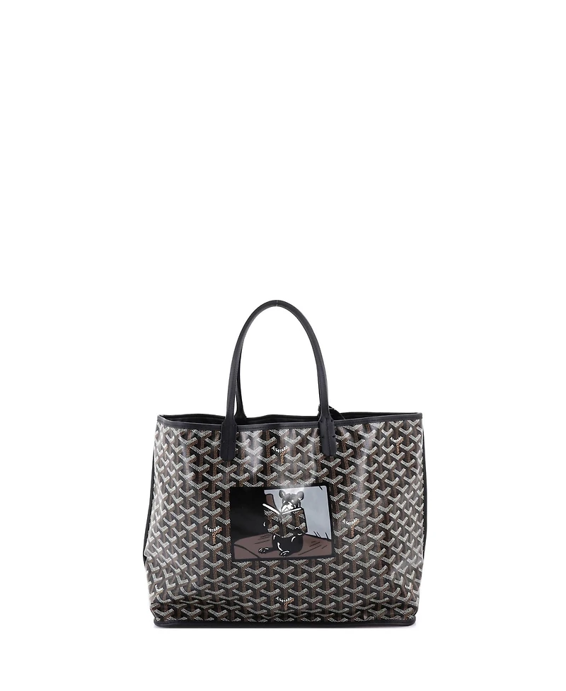 Pre-Owned Goyard Pm Anjou Reversible Tote Printed Coated Canvas