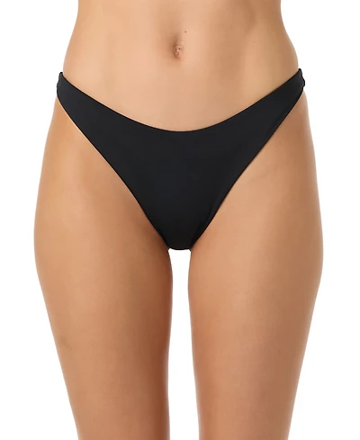 O'Neill Women's Saltwater Flamenco Solid Cheeky Coverage Swim Bottoms