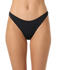 O'Neill Women's Saltwater Flamenco Solid Cheeky Coverage Swim Bottoms