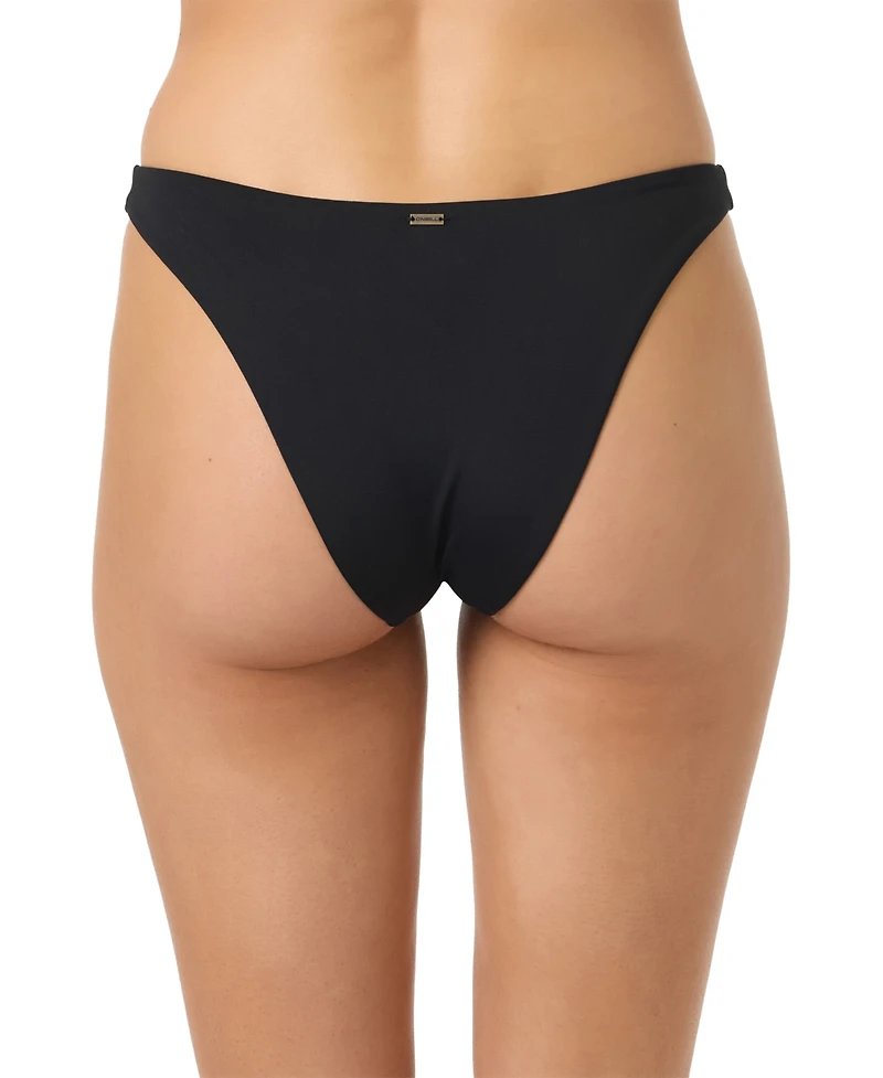 O'Neill Women's Saltwater Flamenco Solid Cheeky Coverage Swim Bottoms