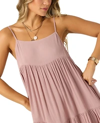 O'Neill Juniors' Saltwater Solids Rilee Crinkle Cover-Up Mini Dress