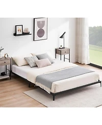 gaomon 6 Inch Queen Bed Frame Low Profile Metal Platform Heavy Duty Steel Slat Easy Assembly No Box Spring Noise Free