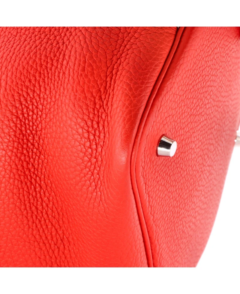 Pre-Owned HERMES Mm Bicolor Picotin Lock Bag Clemence with Swift