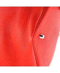 Pre-Owned HERMES Mm Bicolor Picotin Lock Bag Clemence with Swift