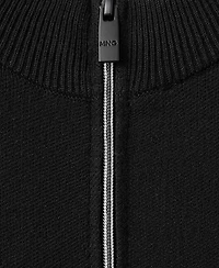 Mango Men's Comfort Stretch Knit Cardigan Sweater