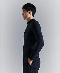 Mango Men's Comfort Stretch Knit Cardigan Sweater