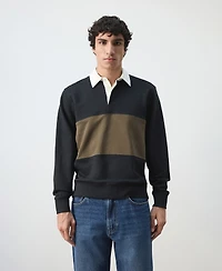 Mango Men's Cotton Polo Sweatshirt