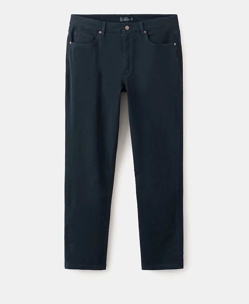 Mango Men's Regular-Fit Cotton Pants